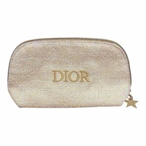 NWOT Dior Shimmering Gold Cosmetic Bag